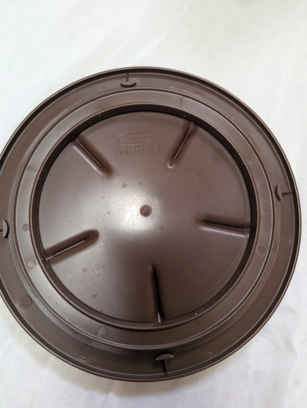 Vintage‎ Rubbermaid Party Plan 5 Canister Lazy Susan Serving Set Brown CRACK